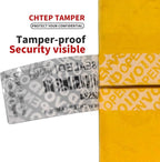 ChtepTamper 100 Pieces Total Transfer Tamper-Evident Stickers Security Labels - Image 7