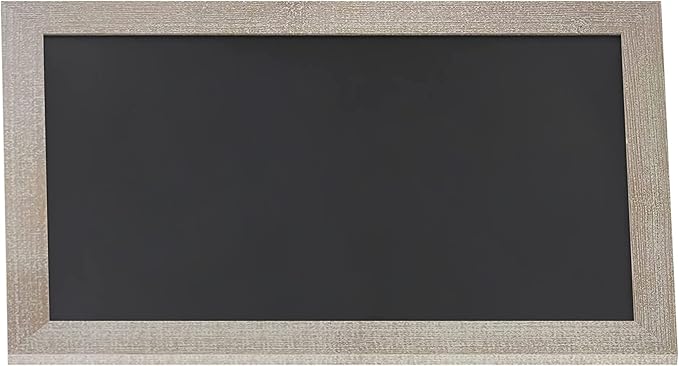 HBCY Creations 20" X 30" Weathered Lightwash Solid Wood Frame Wall Chalkboard by HBCYCreations