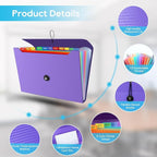 Accordion File Organizer, Expanding File Folder - Image 4