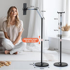 Tablet Floor Stand, 360° Rotation Tablet Holder, Compatible - Image 6