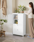 VASAGLE Floor Storage Cabinet, Freestanding Storage Unit - Image 2