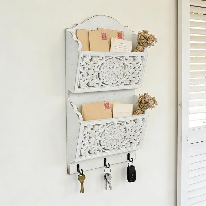 Chadechimo Rustic Key and Mail Holder - Image 3