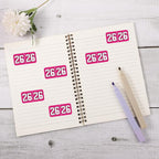 1000pcs 2026 Year Stickers, 3/4x1-1/2 Inch 26 Year Colored Self-Adhesive - Image 3