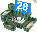 A-LuGei 【】 【】 ArmyGreen Drawer Organizer, Makeup organizer by A-LUGEI