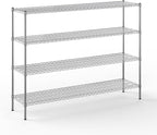 Regal Altair 18" Deep x 72" Wide x 54" Height Wire Shelving Kit | 4-Tier | NSF by Regal+Altair