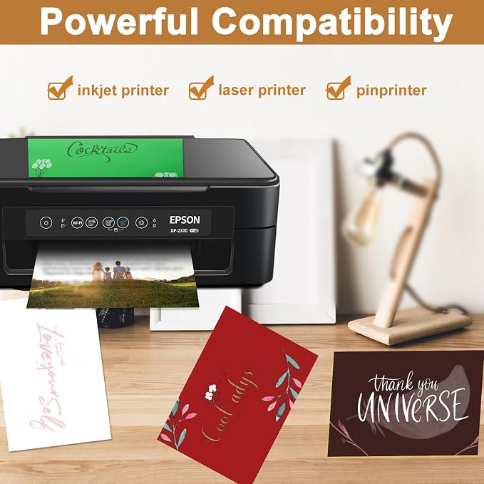 Silunkia 120 Sheets Dark Red Cardstock 8.5 x 11 Craft Paper, 92lb Christmas Red - Image 5