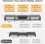 WESTREE Triple Dual Monitor Stand Riser, Monitor Stand - Image 4