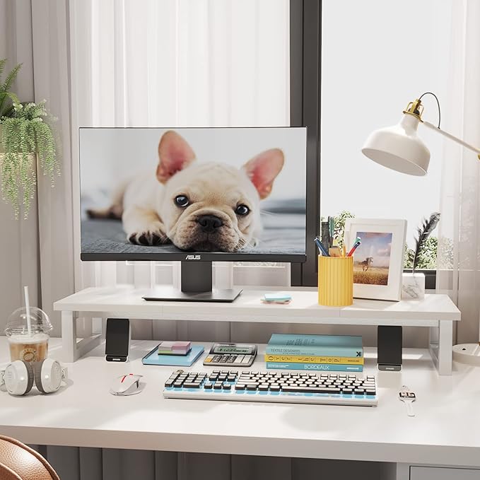 YAOHUOO Dual Monitor Stand Riser, 39Inch Large Monitor Stands - Image 3