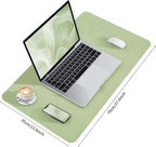 Bloss Green Desk Mat, Mouse Pad, Waterproof Leather Desk Pad, Desk Matt - Image 6