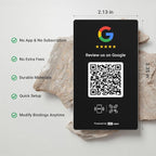 HotLabel Review Card 3-Pack + For Boosting Business Reviews + Black + NFC Tap & - Image 3