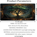 Mystical Green Tree Large Gaming Mouse Pad Forest Tree of Life Deskpad Mat XXL - Image 6
