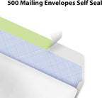 #10 Envelopes Letter Size Self Seal | 500 Business Mailing Security Peel and - Image 2