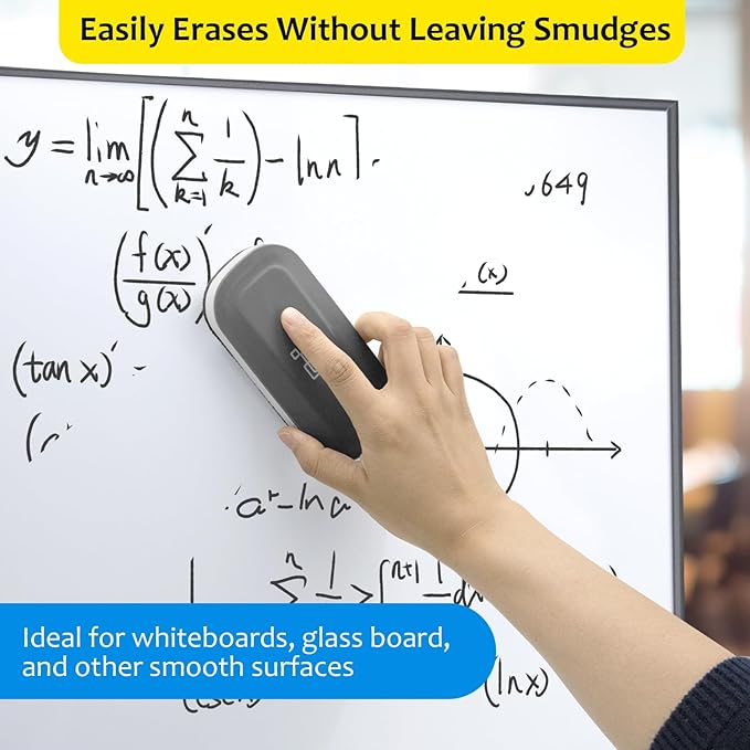 maxtek Magnetic Dry Erase Eraser Bulk, Glass Whiteboard Eraser - Image 5
