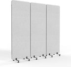 VINGLI Room Divider Screen, Freestanding Privacy Partition Wall, Zipper by VINGLI