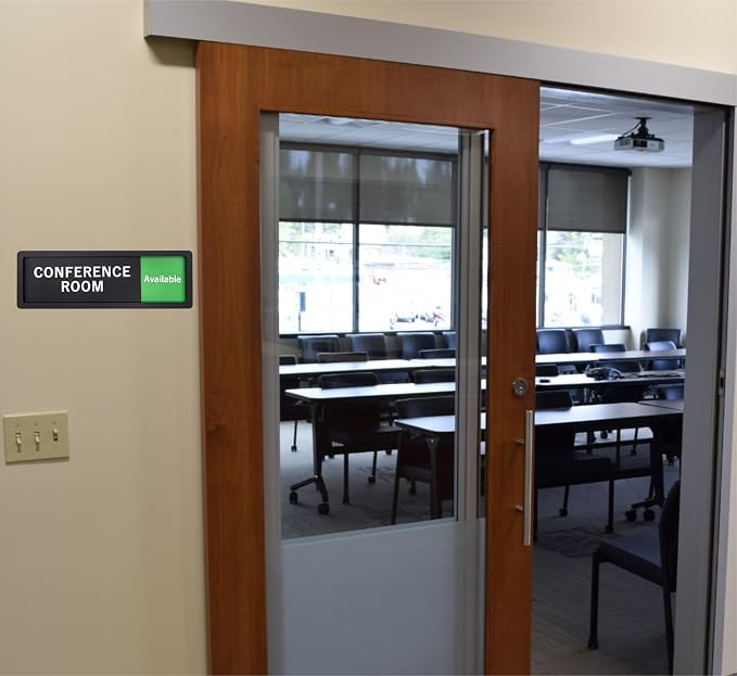 Conference Room Sign – In Use/Available Slide Switch Sign, Premium Durable - Image 5