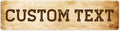 Custom Sign, Custom Street Sign, 11 Font Colors, 13 Font Styles, 4 Hole Options by MySignCenter