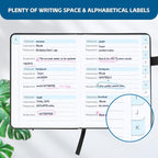 Password Keeper Book with Alphabetical Tabs，4.3"x5.7" Small Password Books - Image 3
