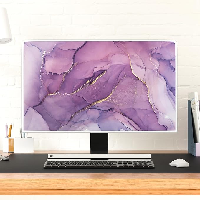 Baocicco Fashion Violet Marble Waterproof TV Dust Cover 55 Inch Anti-Static - Image 4
