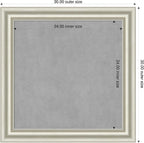 Amanti Art Silver Framed Magnetic Board 30x30 Medium Vision Board - Image 2