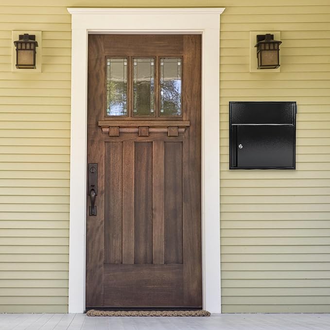 Large Wall Mount Mailbox with Lock and Outgoing Mail Flag - Image 2