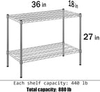 Regal Altair 18" Deep x 36" Wide x 27" Height Wire Shelving Kit | 2-Tier | NSF - Image 3