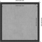 Amanti Art Black Framed Magnetic Board 26x26 Medium Vision Board - Image 4