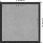Amanti Art Black Framed Magnetic Board 26x26 Medium Vision Board - Image 3