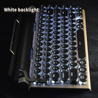 Adventurers Typewriter-Style Retro Mechanical Keyboard LED Backlight 83 Keys - Image 5