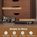 Giantex 7-Drawer Storage Cabinet, Mobile File Organizer - Image 7