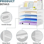 Marbrasse 5 Tier Paper Organizer - Image 4