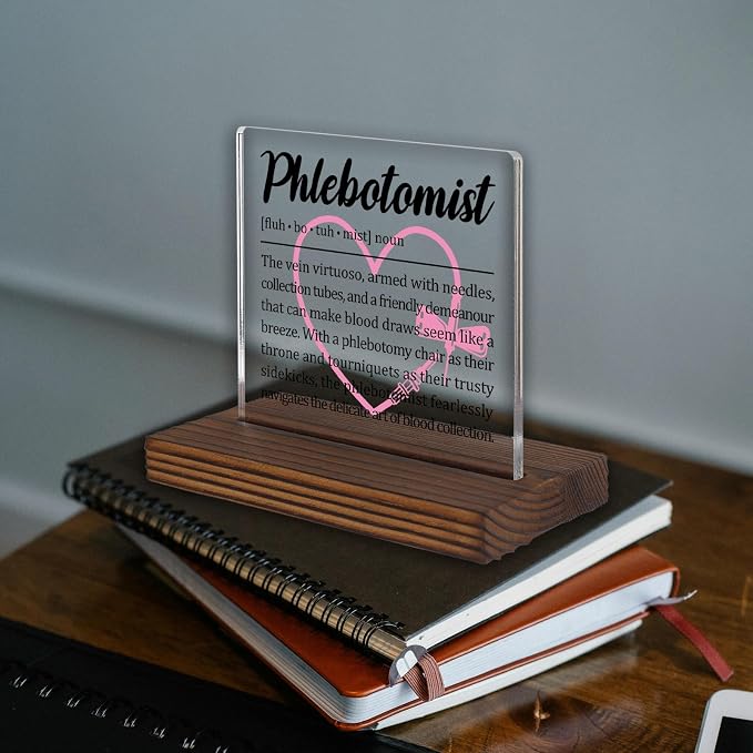 Phlebotomist Gifts, Thank You Desk Sign - Image 2