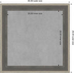 Amanti Art Grey Framed Magnetic Board 25x25 Medium Vision Board - Image 2