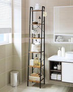 Hzuaneri Ladder Shelf, Bookshelf Bookcase, Freestanding Corner Storage Shelve - Image 3