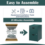 SteeLoong 2 Drawer File Cabinet - Image 7