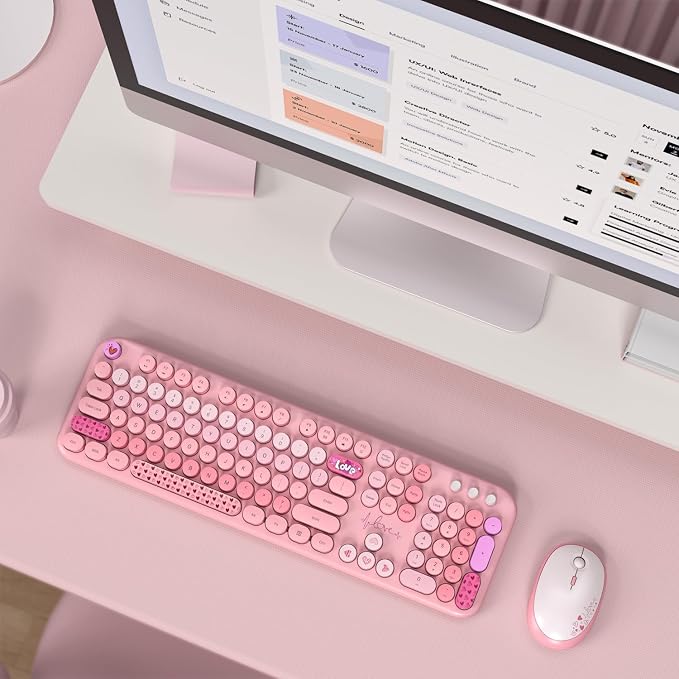 MOFII Wireless Keyboard and Mouse Combo, Full Size 2.4G Plug and Play - Image 7