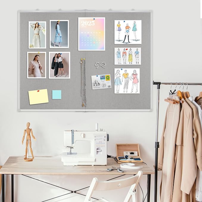 AMUSIGHT Double-Sided Large Cork Board - Image 8