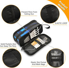 BOENLE 3d Basketball Blue Lighting Pencil Case Box Boys Girls Large Pencil Pouch - Image 3