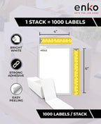 enKo 4x6 Thermal Fan Fold Labels Compatible - Image 2