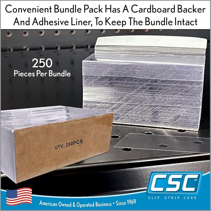 Price/Data Channel Label Holder Chips, 250 Pack, 7.5 Mil Thick, Gondola Shelf - Image 5