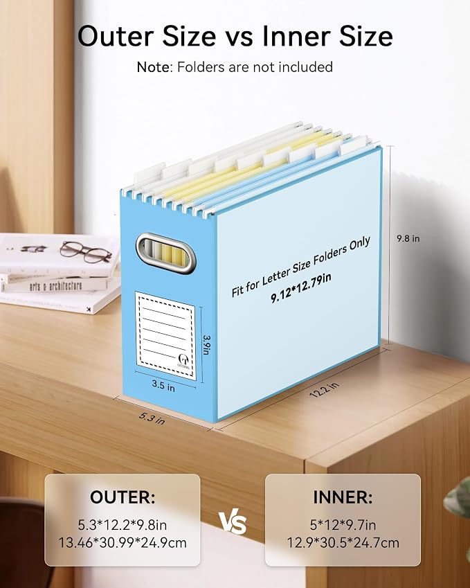 Oterri Cardboard File Organizer Box - Image 2