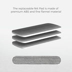 CLICK CLEAN 6-Pack Replaceable Felt Pads, Magnetic Whiteboard Eraser Felt Pads - Image 4
