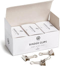 U Brands Small Binder Clips, Metallic Silver, Office Organization Supplies by UBrands
