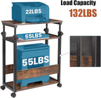 TooCust Height Adjustable Computer Tower Stand, Computer & Machine Carts - Image 6