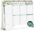 104 Pgs Weekly To Do List Notepad, 52 Duplex-Printed Undated Sheets 100 by ALKALO