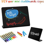 10 Pack Acrylic Mini Chalkboard Signs - Image 3