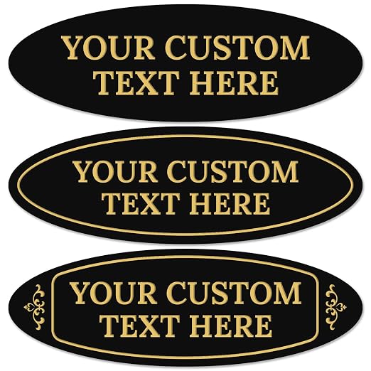 Custom Wall or Door Sign, Personalized Plaque Engraved Message by SigoSigns