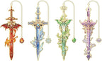 4pcs Fantasy Sword Bookmarks for Books, Planners by VYRANA