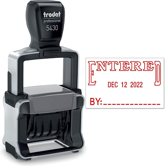 Trodat 5430 Professional Self-Inking Date Stamp by Maxmark