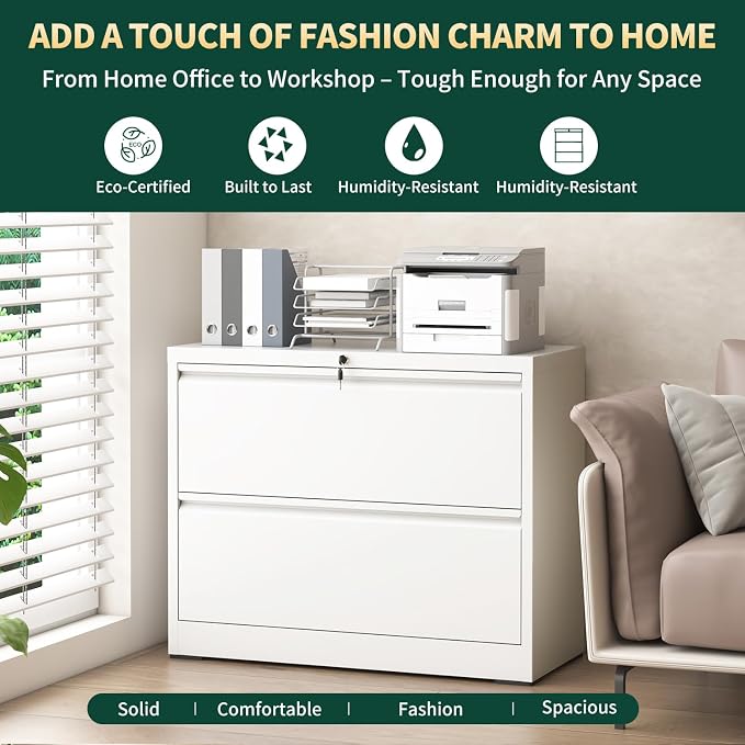2 Drawer Lateral File Cabinet - Image 7
