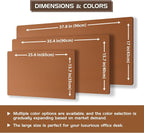 Aothia Double-Sided Desk Pad, Leather Desk Mat, Eco Cork Desk Pad Protector - Image 4